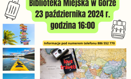 Zdjęcie do ZAPRASZAMY NA PIERWSZE SPOTKANIE KLUBU PODR&Oacute;ŻNIKA