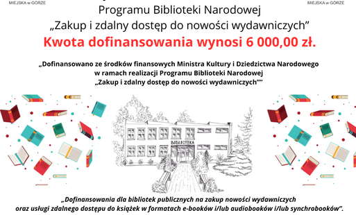 Zdjęcie do DOFINANSOWANIE DLA BIBLIOTEK