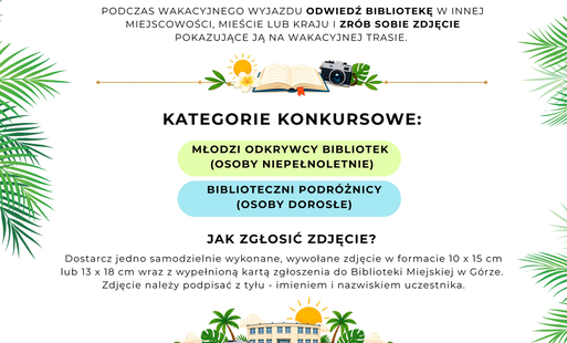 Zdjęcie do ZAPRASZAMY DO UDZIAŁU W KONKURSIE FOTOGRAFICZNYM