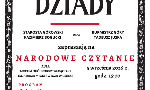 Zdjęcie do ZAPRASZAMY NA NARODOWE CZYTANIE