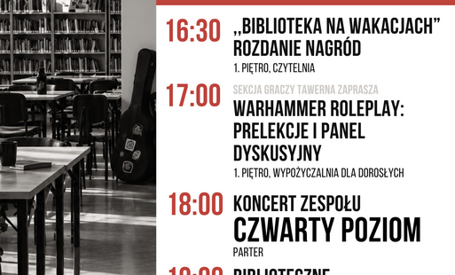 Zdjęcie do JUŻ 16 PAŹDZIERNIKA 2026 ZAPRASZAMY DO BIBLIOTEKI MIEJSKIEJ W G&Oacute;RZE NA NOC BIBLIOTEK!